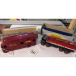 A Dinky 912 Foden tanker regent and a 981 British railways horse box,