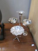 4 items of silver plate