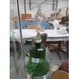 A green glass bell