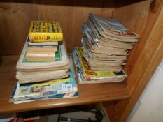A quantity of books and Meccano magazines