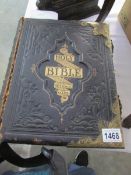 A Victorian family Bible with commentaries