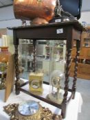 A oak barley twist leg side table