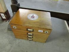 A 4 drawer Chadwick's sewing cotton box