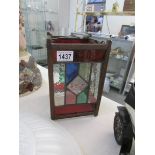 A leaded glass hall lantern