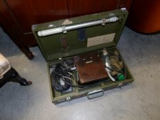 A cased Russian geiger counter