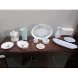 12 items of china including Wedgwood,