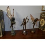 3 large 'Enchanted Fairies' figures (1 a/f,