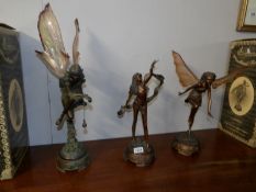 3 large 'Enchanted Fairies' figures (1 a/f,