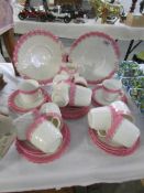 Approximately 39 pieces of vintage tea ware