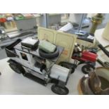 2 replica Carette tin plate vehicles by Jan Blenken of Nuremberg being a Launderlette Limousine and