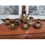 A Skegness pottery coffee set