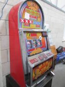 A vintage fruit machine