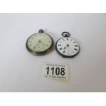 2 old pocket watches,