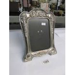 A silver plated photo frame