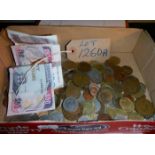 A quantity of GB and World coins including 1896 Zuid Afrikaans 2 1/2 shilling coin