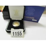 A 2005 full sovereign, gold proof coin,