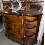 A Victorian inlaid credenza