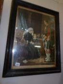 A framed and glazed Victorian print