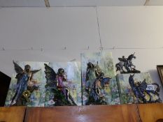 5 'Enchanted Fairies' figures