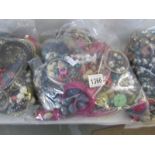 A bag of costume jewellery