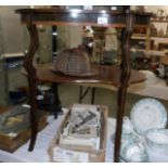 An Edwardian inlaid occasional table