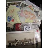 A box of old postcards