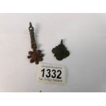 2 Medieval horse ornaments