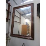 A mahogany framed mirror