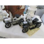 2 replica Carette tin plate vehicles by Jan Blenken of Nuremberg being 2 two seater roadsters