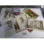 A quantity of old postcards