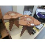 2 oriental folding tables