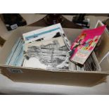 A box of approximately 300 post cards