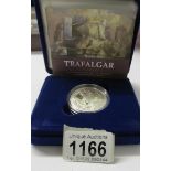 A 2005 Battle of Trafalgar proof £5 coin