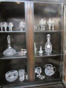 A mixed lot of cut glass