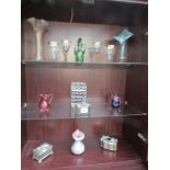 A collection of glass ware including Caithness,