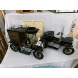 2 replica Corelte tin plate vehicles by Jan Blenken of Nuremberg being a model T Ford Van and a 2