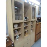 A modern teak wall unit