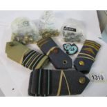 2 sets of RAF King's Crown Epaulettes with buttons,