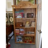 A pine book case