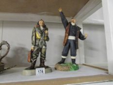 A pair of limited edition Allied Victory figures