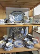 A mixed lot of blue and white china,