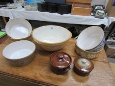 A quantity of mixing bowls etc