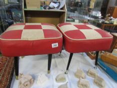 A pair of retro stools