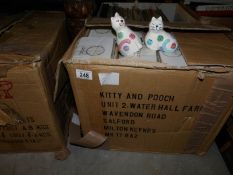 2 boxes of 24 new 'Spotty Dotty Cat' salt and pepper pots