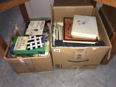 2 boxes of books