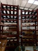 2 plastic wine racks