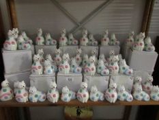 Approximately 24 new and boxed 'Spotty Dotty Cat' salt and pepper pots