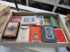 A box of playing cards