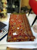 A paisley table cloth