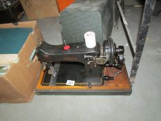 A vintage Jones sewing machine